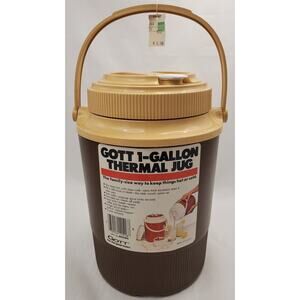 Vintage GOTT 1 Gallon Thermal Jug Thermos New With Tags 1982